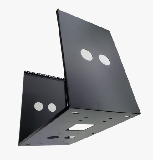 [SW-4406] Estante de pared de 19 pulgadas, ancho 490 mm, profundidad 400 mm, espesor 1,2 mm; incluye 4 piezas M10 * 80 dynabolt 6U"