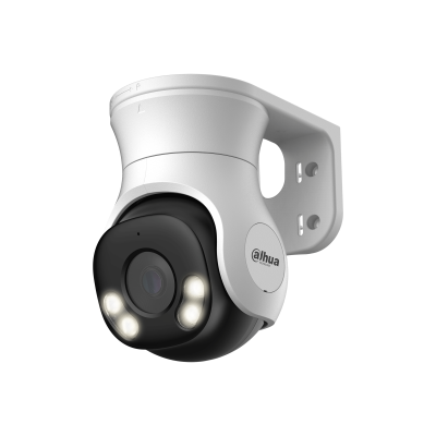 [DH-HAC-PT1509AP-A-LED] Cámara PT de focal fija HDCVI Full color 5MP con micrófono y 40m IR