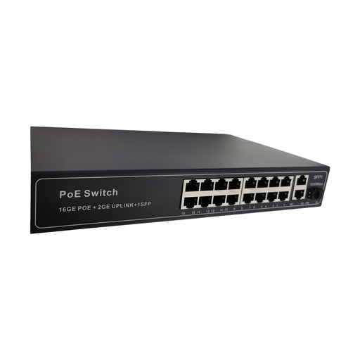 [SW1024K-P16] Switch POE de 16 canales  10/100/1000m SpryWire