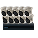 COMBO 10 CÁMARAS METÁLICAS 1080P 20m IR ZKTeco 1TB