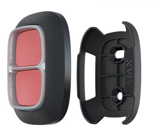 [38214.82.BL] Ajax Holder. Soporte para fijar Button o DoubleButton en superficies. Color negro