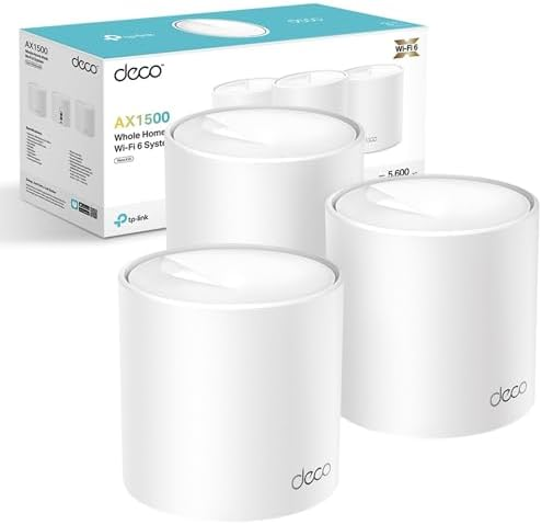 [Deco X10(3-pack)(US)] Sistema Deco Wi-Fi 6 Mesh AX1500 (paquete de 3) 