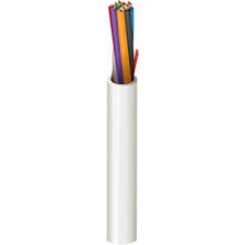 [5509UE 0081000] Cable BELDEN de Seguridad y Sonido, Riser-CMR, conductores trenzados de cobre desnudo de 12-22 AWG con aislamiento de poliolefina, chaqueta de PVC con cordón deshilachador.