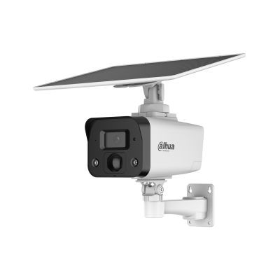 [DH-IPC-HFW2441DG-4G-SP-B] Cámara de red inteligente tipo bala de 4 MP con doble luz y foco fijo, 4G, con energía solar 