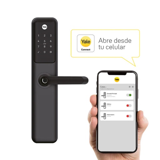 [16606] Cerradura Digital YDM60 + Módulo para abrir desde el celular YALE