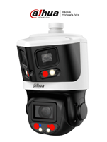 [DH-SDT3E410-8P-MB-A-PV1] Cámara de triple lente IP PTZ & Panorámica Starlight TIOC 8MP 