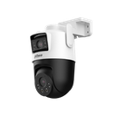 Cámara exterior Wi-Fi de 3+3MP con doble lente y función de panorámica e inclinación. 