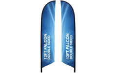 [PROM-ZK-FLAG-DUO] Zkteco double-sided flag - Bandera de doble lado ZKTeco 